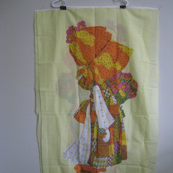 Lot of 2 Matching Holly Hobbie Panels 44” Lengths Vtg - Picture 10 of 11